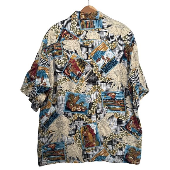 Reyn Spooner Joe Kealoha Mens Shirt Sz XXL Short Sleeve Button Front Hawaiian - Picture 2 of 10